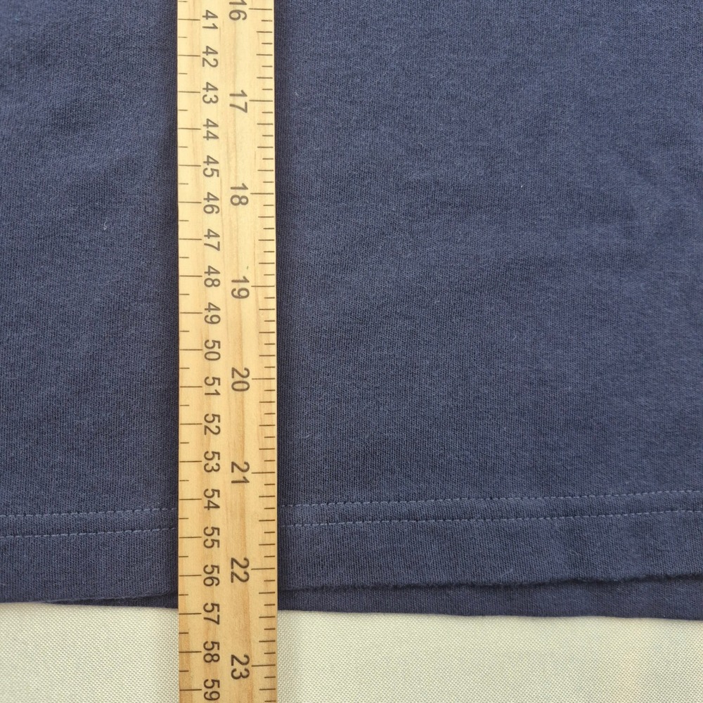 Lauren Ralph Lauren Navy Mock Neck Long Sleeve Shirt L Embroidered Crest Vtg Y2K - Picture 9 of 9